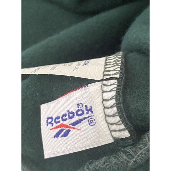 Vintage Reebok OSFA Cuffless Green Unisex Hat Beanie One Size Gold Logo EUC - Picture 6 of 16